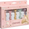 Tekenen|Puzzels & Spellen*Little Dutch waskrijtjes Fairy Garden Pink