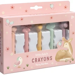 Tekenen|Puzzels & Spellen*Little Dutch waskrijtjes Fairy Garden Pink