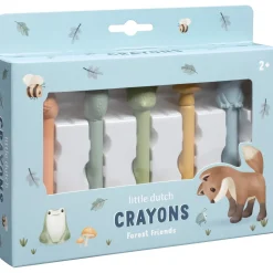 Tekenen|Puzzels & Spellen*Little Dutch waskrijtjes Forest Friends Blue