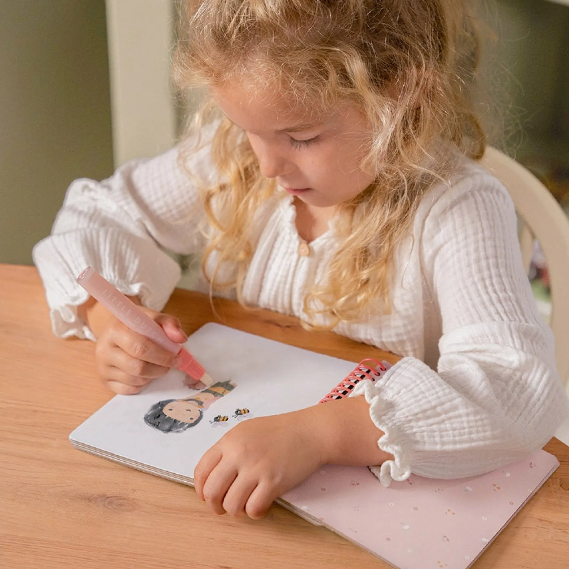 Puzzels & Spellen|Speelgoed Voor Onderweg*Little Dutch water tekenboek Rosa & Friends Multi