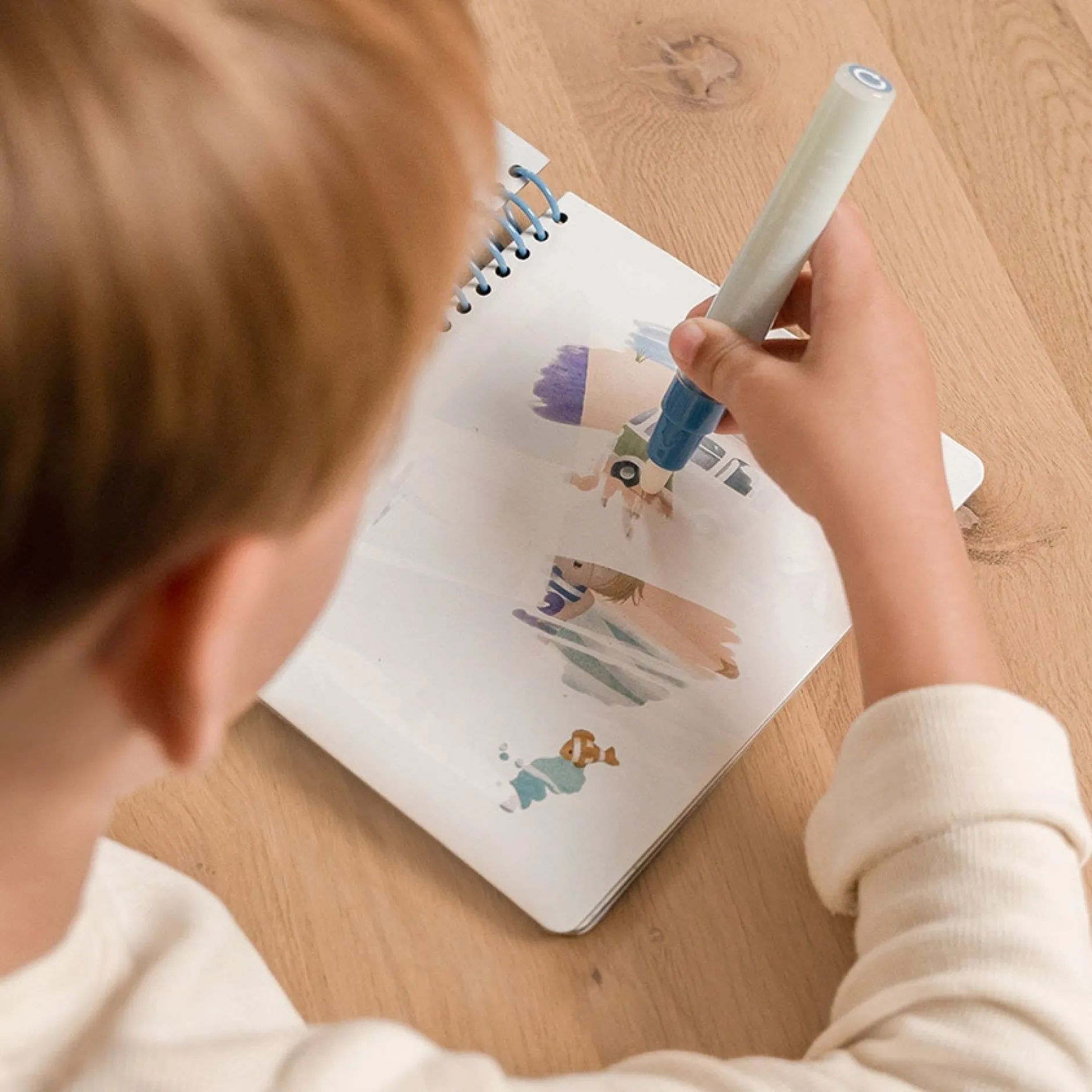 Tekenen|Puzzels & Spellen*Little Dutch water tekenboek Jim & Friends Multi