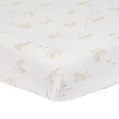 Hoeslakens*Little Dutch wieghoeslaken Baby Bunny wit
