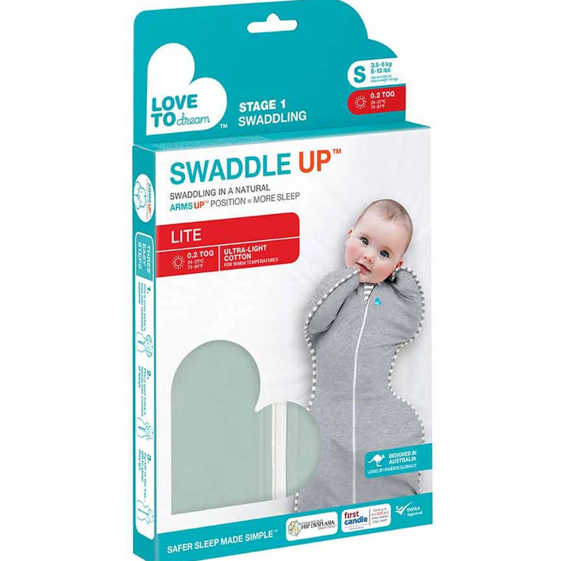 Inbakerdoeken & Inbakerslaapzakken*Love to Dream swaddle up Olivegreen