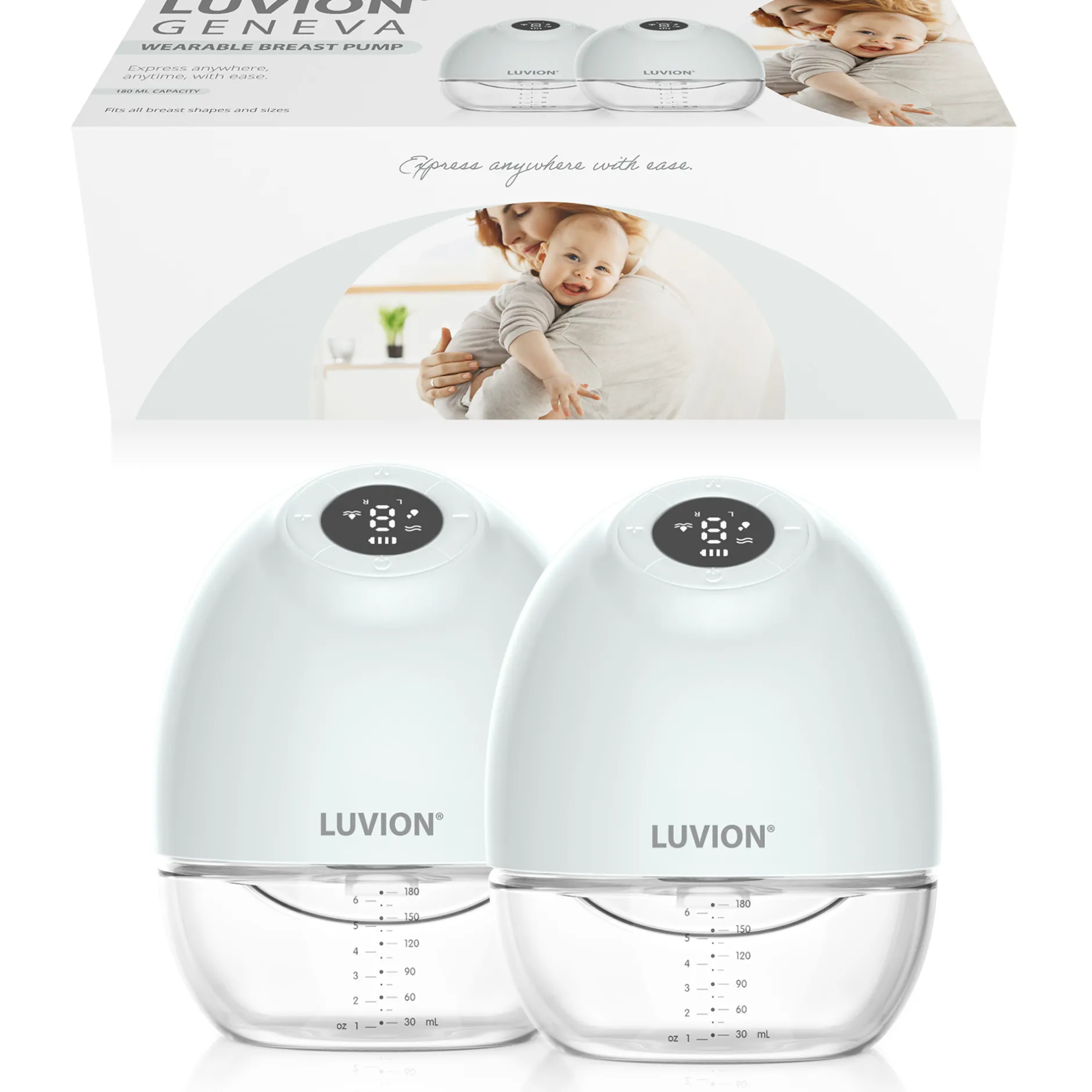 Borstkolven*Luvion Geneva handsfree dubbele borstkolf