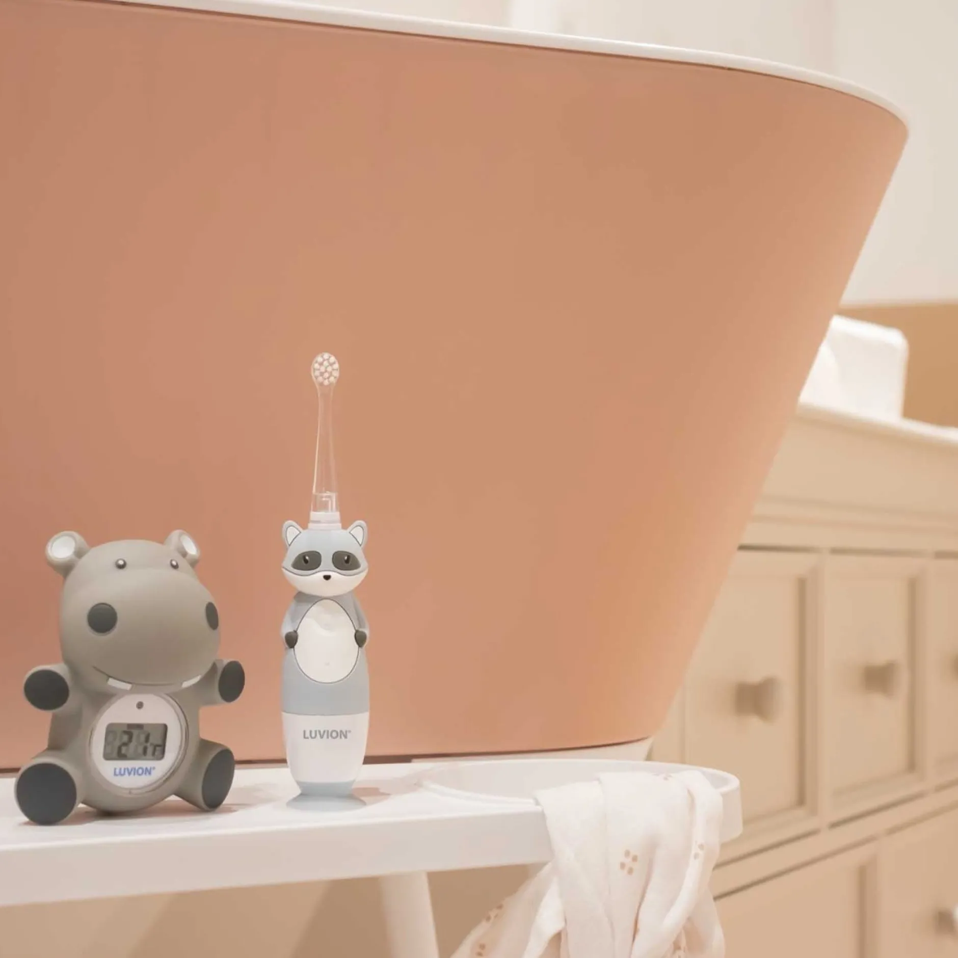 Mondverzorging*Luvion 400S Raccoon - sonische elektrische tandenborstel voor baby en peuter