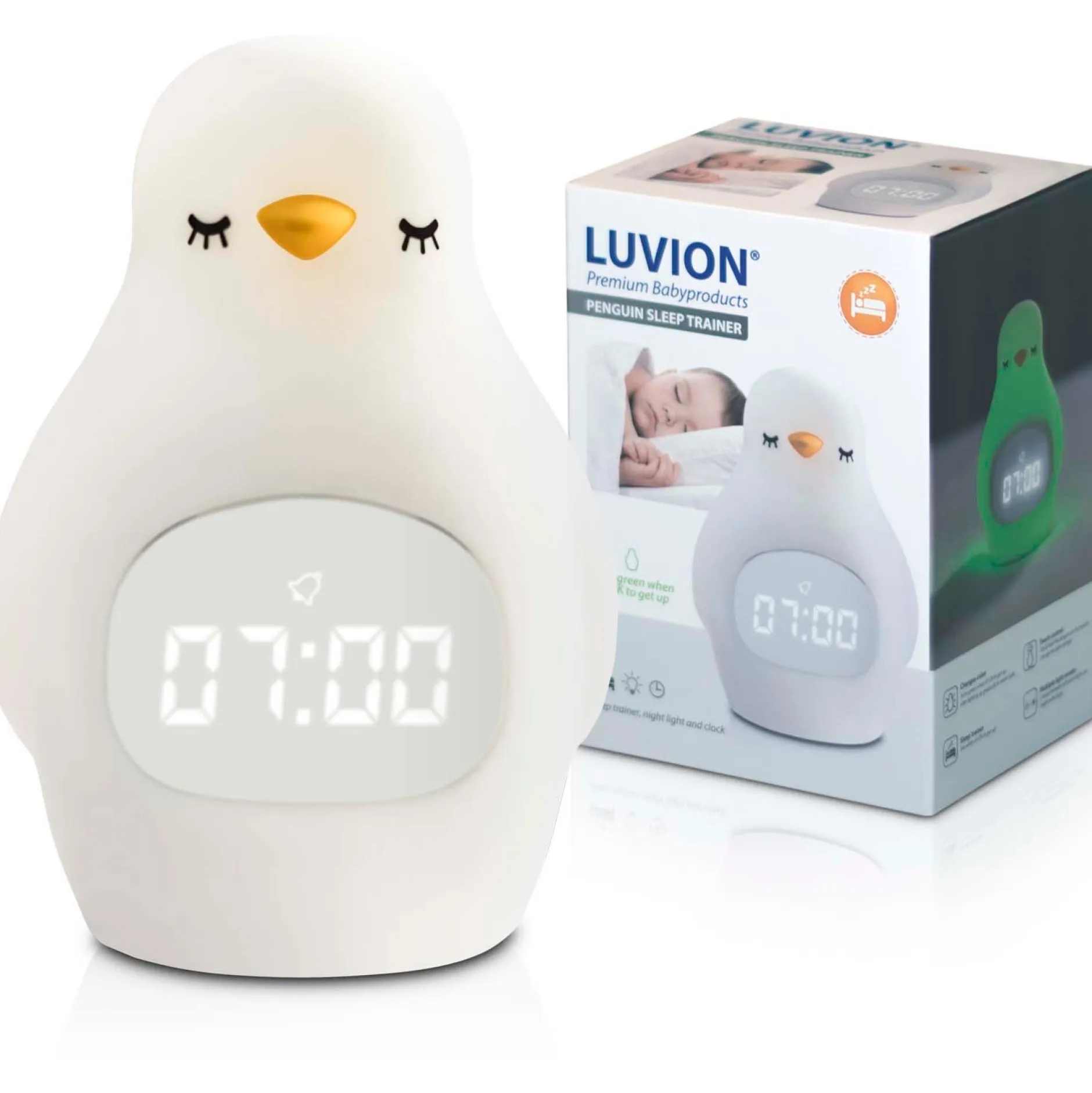 Slaaptrainers*Luvion Slaaptrainer Pinguin wit