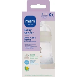 Flesjes*Mam fles anti-colic 160ml beige