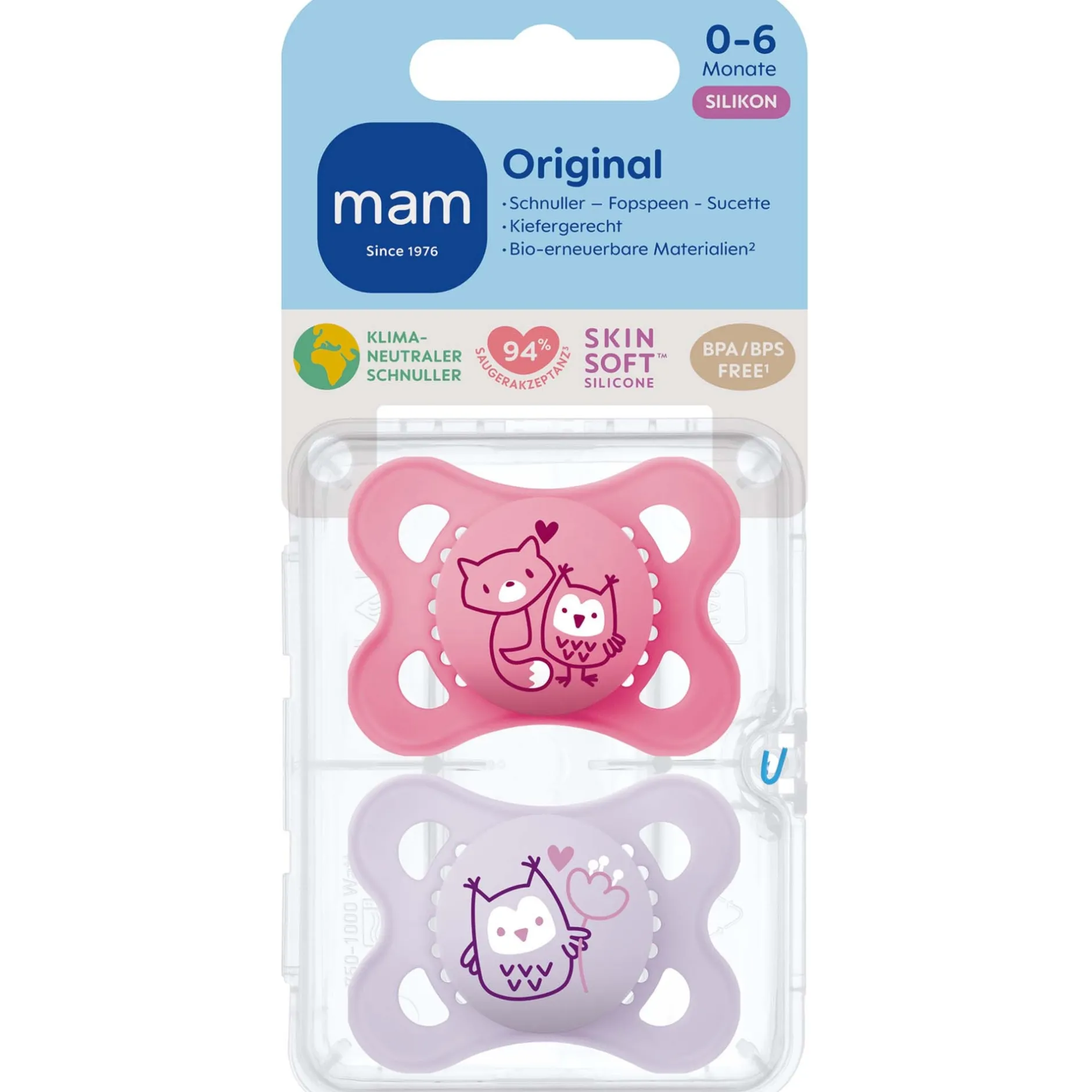 Fopspenen|Fopspenen & Accessoires*Mam Fopspeen Original 0-6 maanden Pink