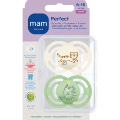 Fopspenen|Fopspenen & Accessoires*Mam fopspeen Perfect Silikon 6-16 maanden Multi