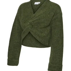 Truien & Vesten*Mamalicious zwangerschapstrui lange mouwen effen groen Dark Olive Green