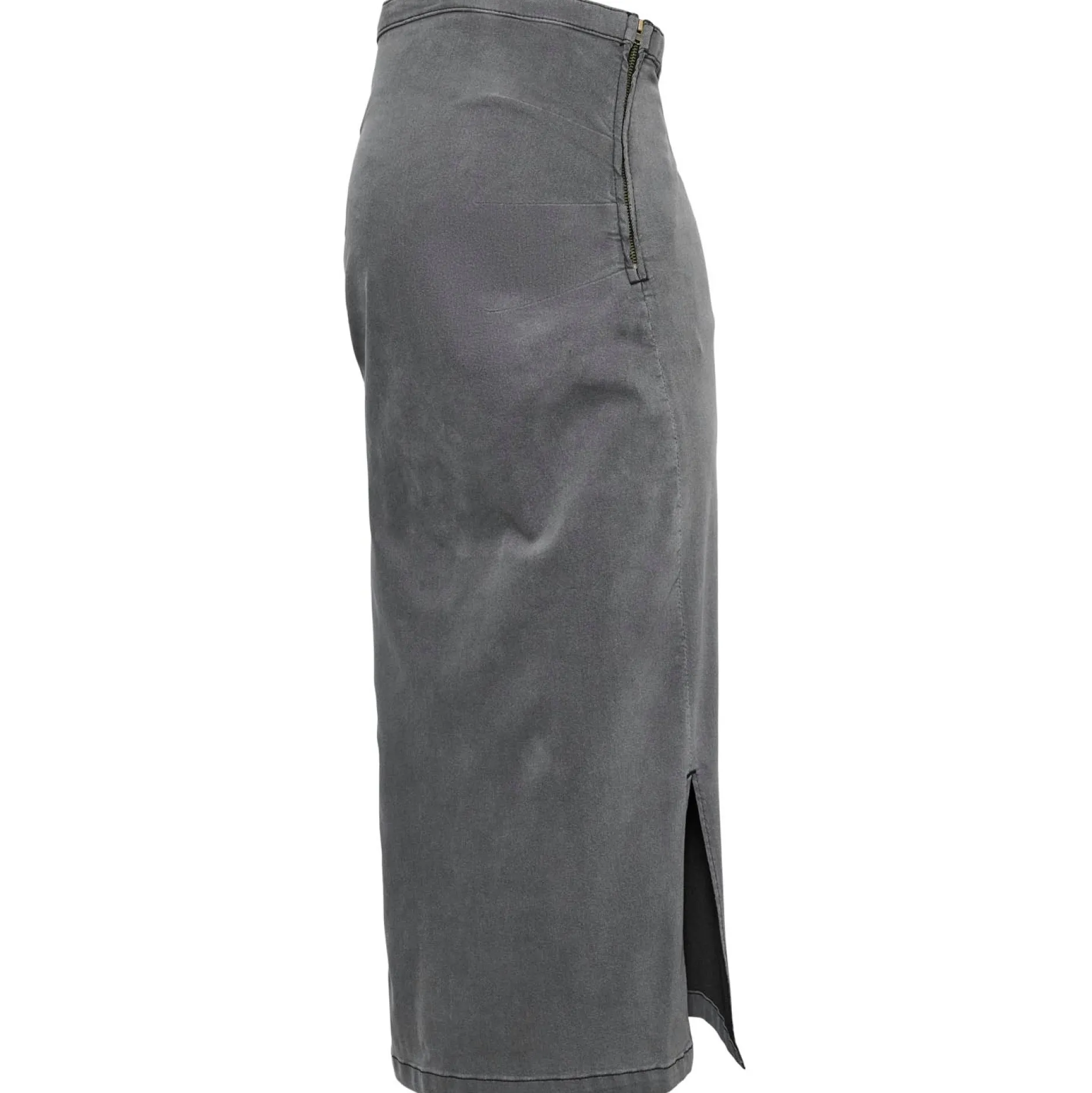Jurken & Rokken*Mamalicious zwangerschapsrok knielengte effen grijs Light Grey Denim