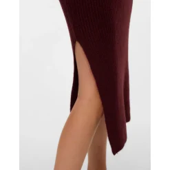 Jurken & Rokken*Mamalicious zwangerschapsrok knielengte effen rood Winered