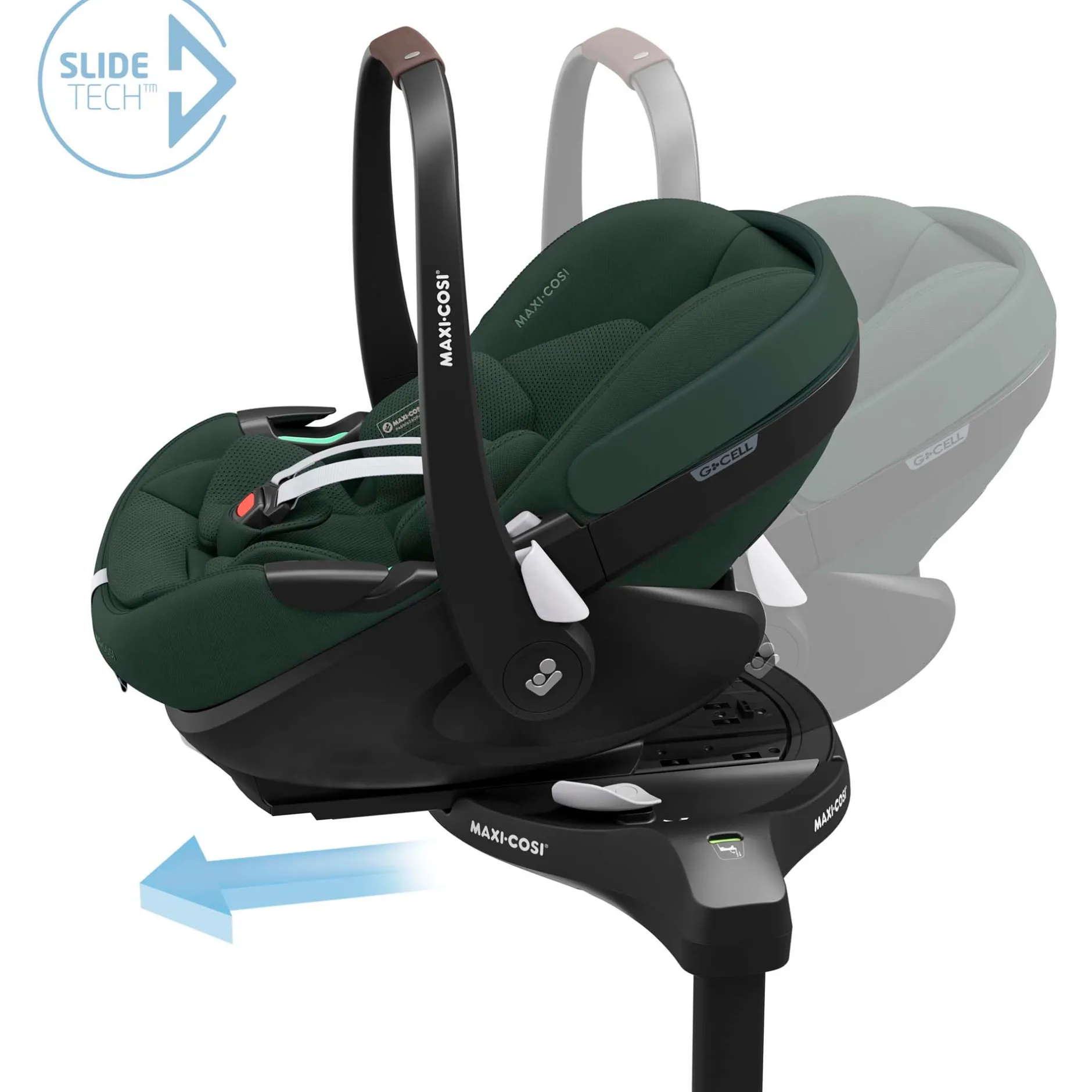 Autostoelen Groep 0*Maxi-Cosi Pebble 360 Pro2 i-Size Twillic Green