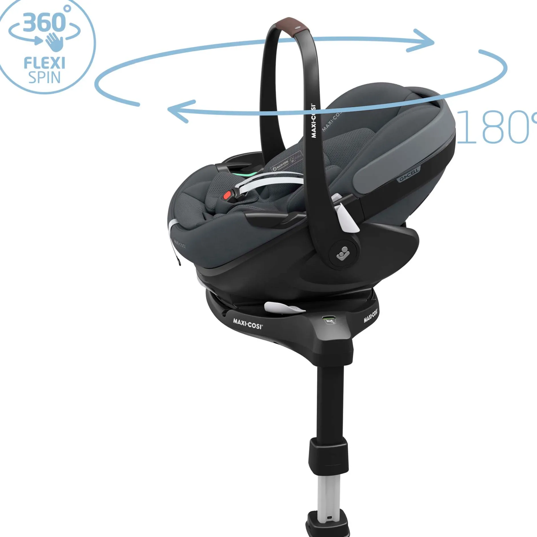 Autostoelen Groep 0*Maxi-Cosi Pebble 360 Pro2 i-Size Twillic Graphite
