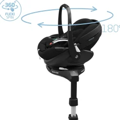 Autostoelen Groep 0*Maxi-Cosi Pebble 360 Pro2 i-Size Twillic Black