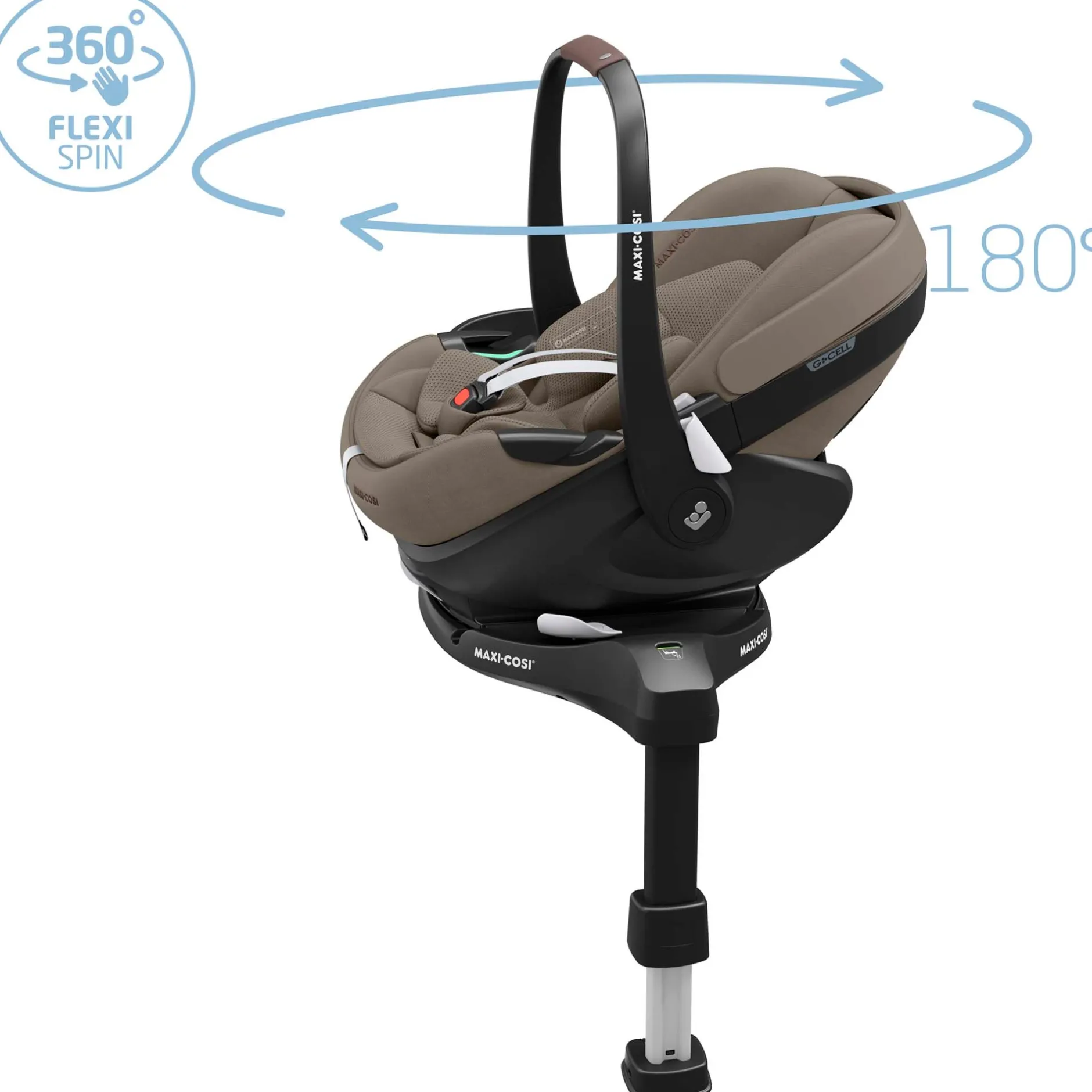 Autostoelen Groep 0*Maxi-Cosi Pebble 360 Pro2 i-Size Twillic Truffle