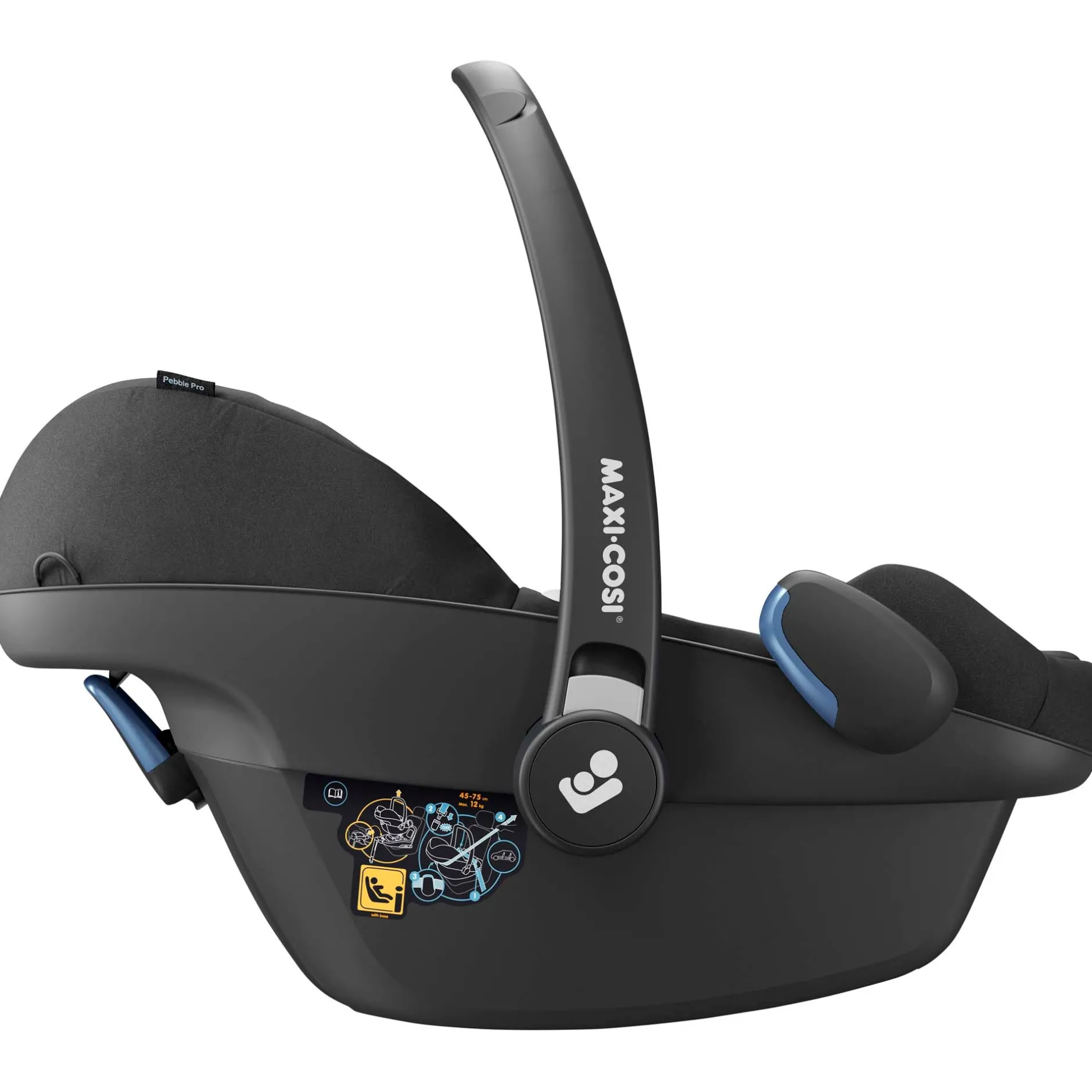 Autostoelen Groep 0*Maxi-Cosi Pebble Pro i-Size Essential Black