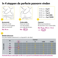 Borstkolf Accessoires|Voedingsbh*Medela 3-in-1 Borstvoedings- en kolfbeha - Zwart - maat L