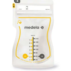 Borstkolf Accessoires|Borstvoedingszakjes & -Flesjes*Medela Moedermelkbewaarzakjes 210 ml - 50 stuks