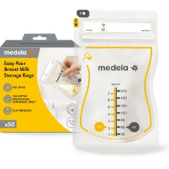 Borstkolf Accessoires|Borstvoedingszakjes & -Flesjes*Medela Moedermelkbewaarzakjes 210 ml - 50 stuks