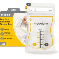 Borstkolf Accessoires|Borstvoedingszakjes & -Flesjes*Medela Moedermelkbewaarzakjes 210 ml - 25 stuks