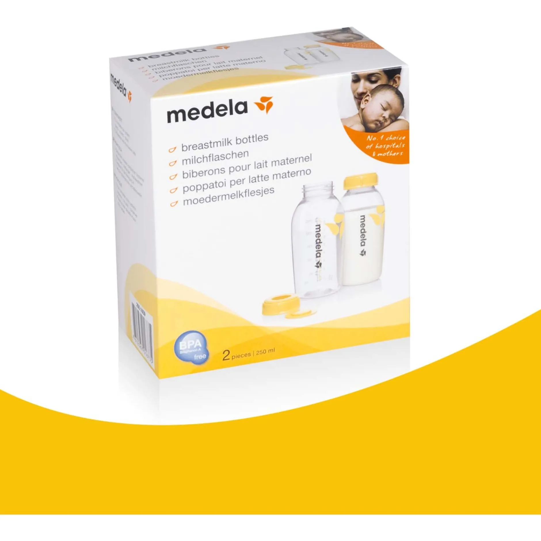 Borstvoedingszakjes & -Flesjes|Flesjes*Medela moedermelkflesjes 250ml 2 stuks