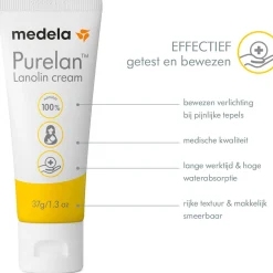 Tepelbeschermers|Borstverzorging*Medela Purelan tepelzalf 37 gr