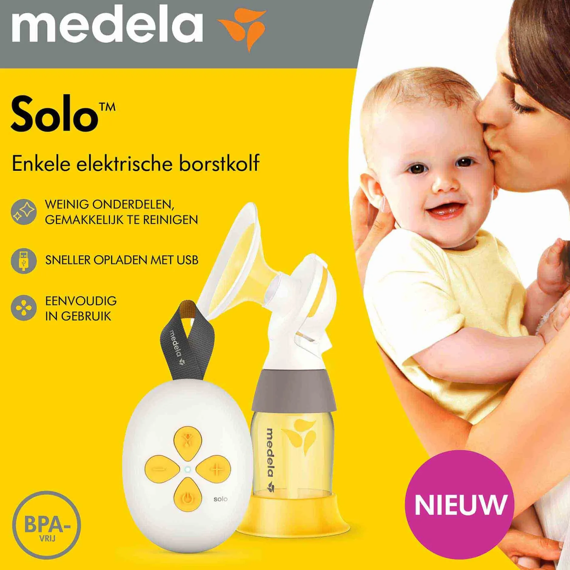 Borstkolven*Medela Solo enkele elektrische borstkolf