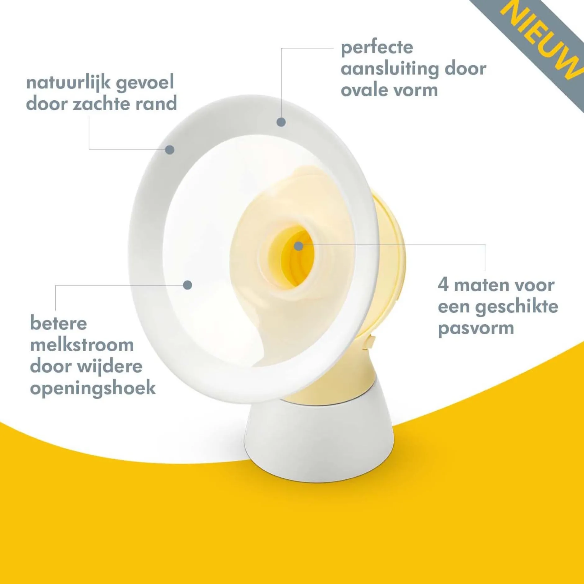 Borstkolf Accessoires*Medela Swing Personal Fit Flex Borstschild maat L