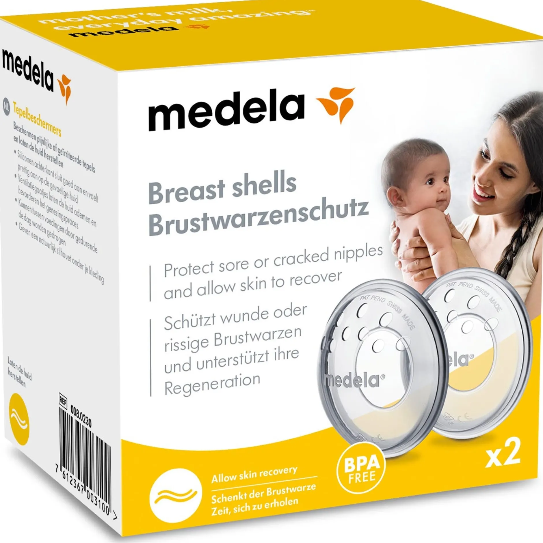 Borstkolf Accessoires*Medela tepelbeschermers