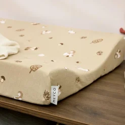 Aankleedkussens & -Hoezen*Meyco aankleedkussenhoes Forest Animal beige