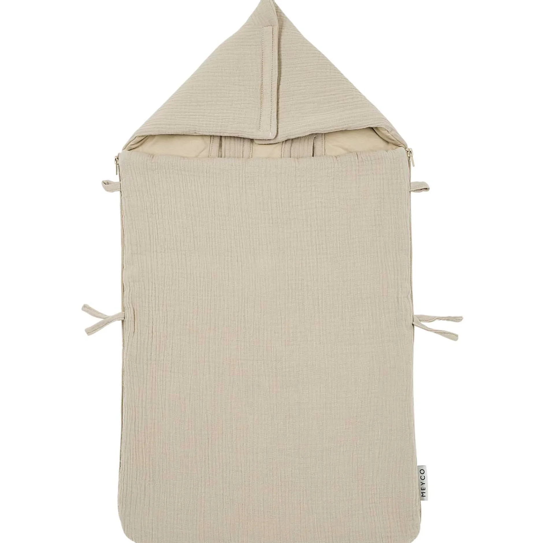 Voetenzakken|Voetenzakken*Meyco autostoel voetenzak Pre-washed Hydrofiel Sandbrown