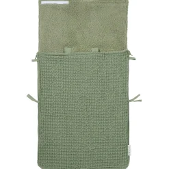 Voetenzakken|Voetenzakken*Meyco autostoel voetenzak Wafel Teddy Olivegreen