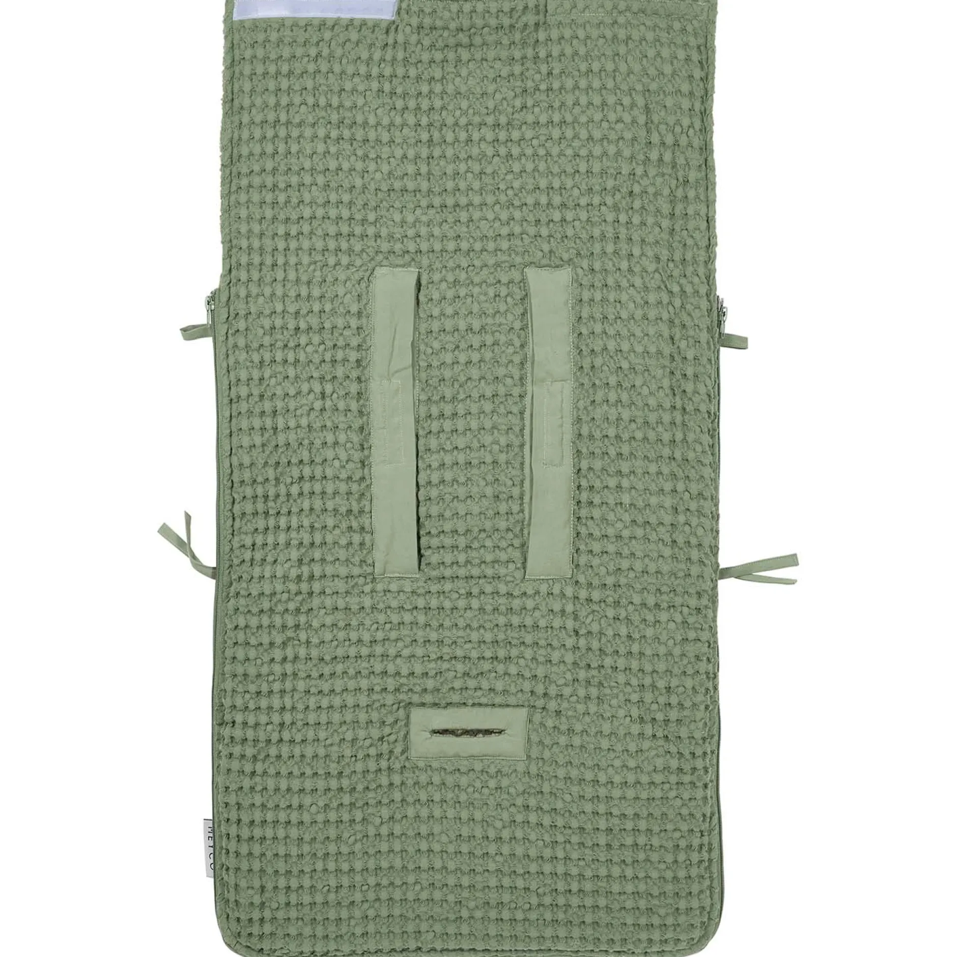 Voetenzakken|Voetenzakken*Meyco autostoel voetenzak Wafel Teddy Olivegreen