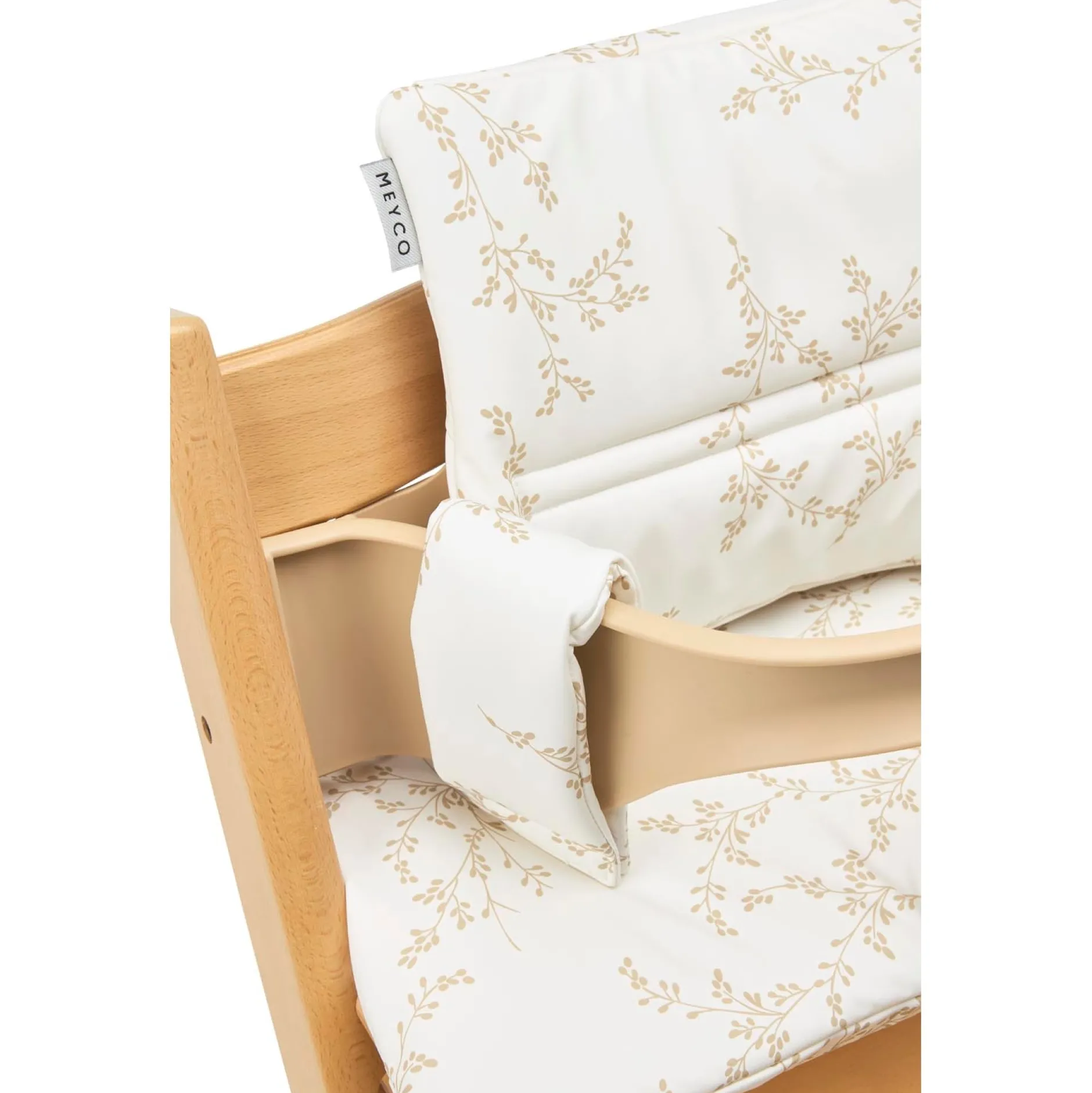 Kinderstoel Accessoires*Meyco Baby meegroei stoelverkleiner Branches Off-White