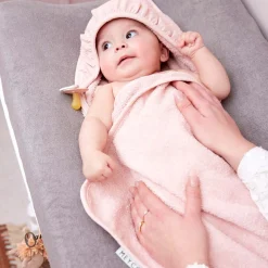 Badcapes & Badjassen*Meyco badcape ruffle roze