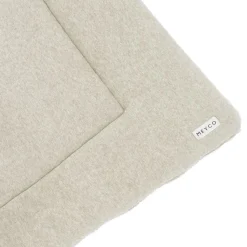 Boxkleden*Meyco boxkleed Knit basic met teddy Sandbrown