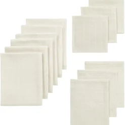 Doeken & Luiers*Meyco hydrofiele doeken startersset 12 stuks  wit