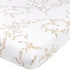 Hoeslakens*Meyco junior hoeslaken branches wit