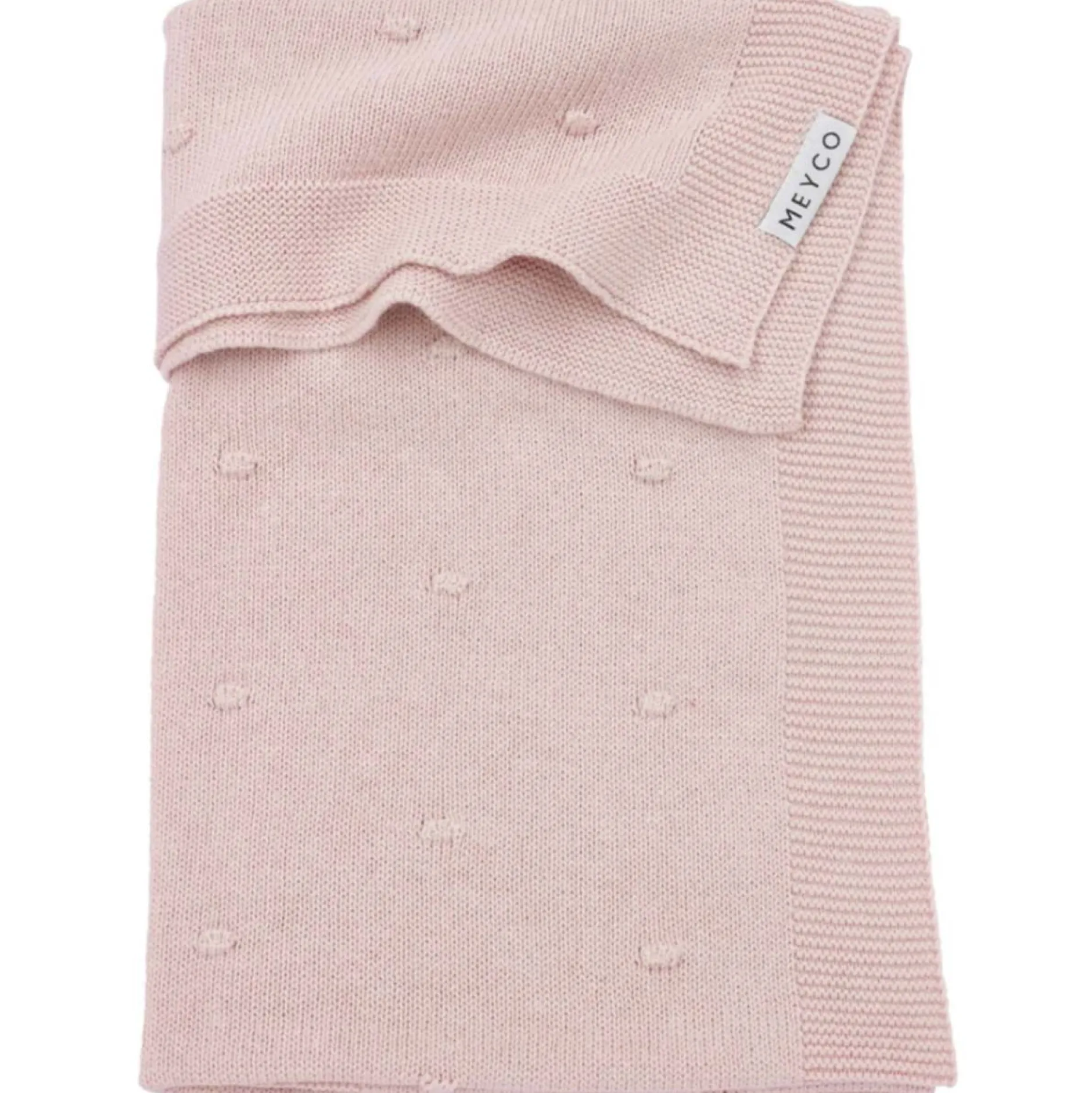 Dekens*Meyco ledikantdeken knots roze