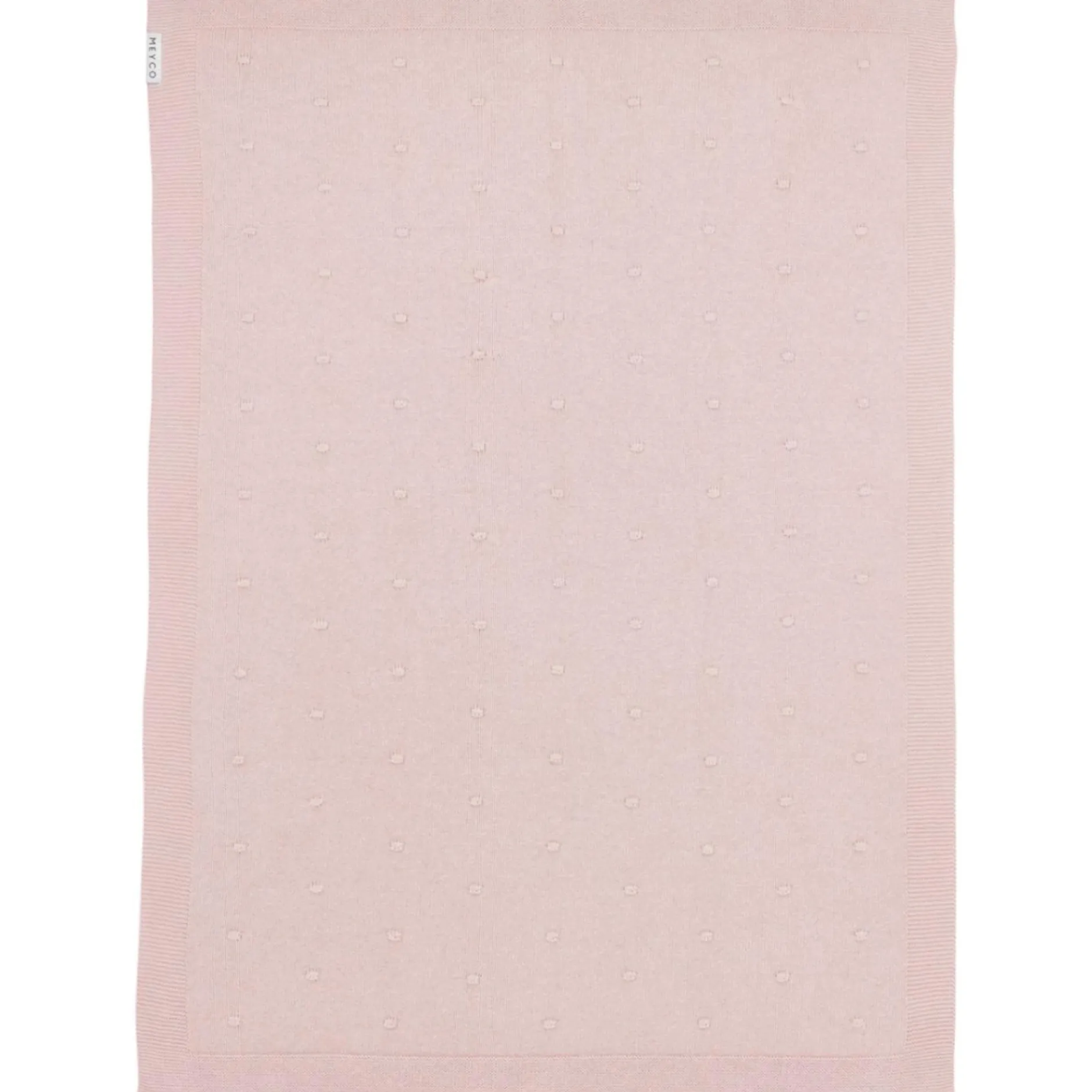 Dekens*Meyco ledikantdeken knots roze