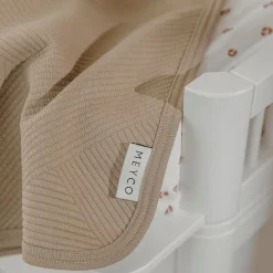 Dekens*Meyco ledikantdeken pure taupe taupe