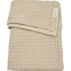 Dekens*Meyco ledikantdeken wafel beige