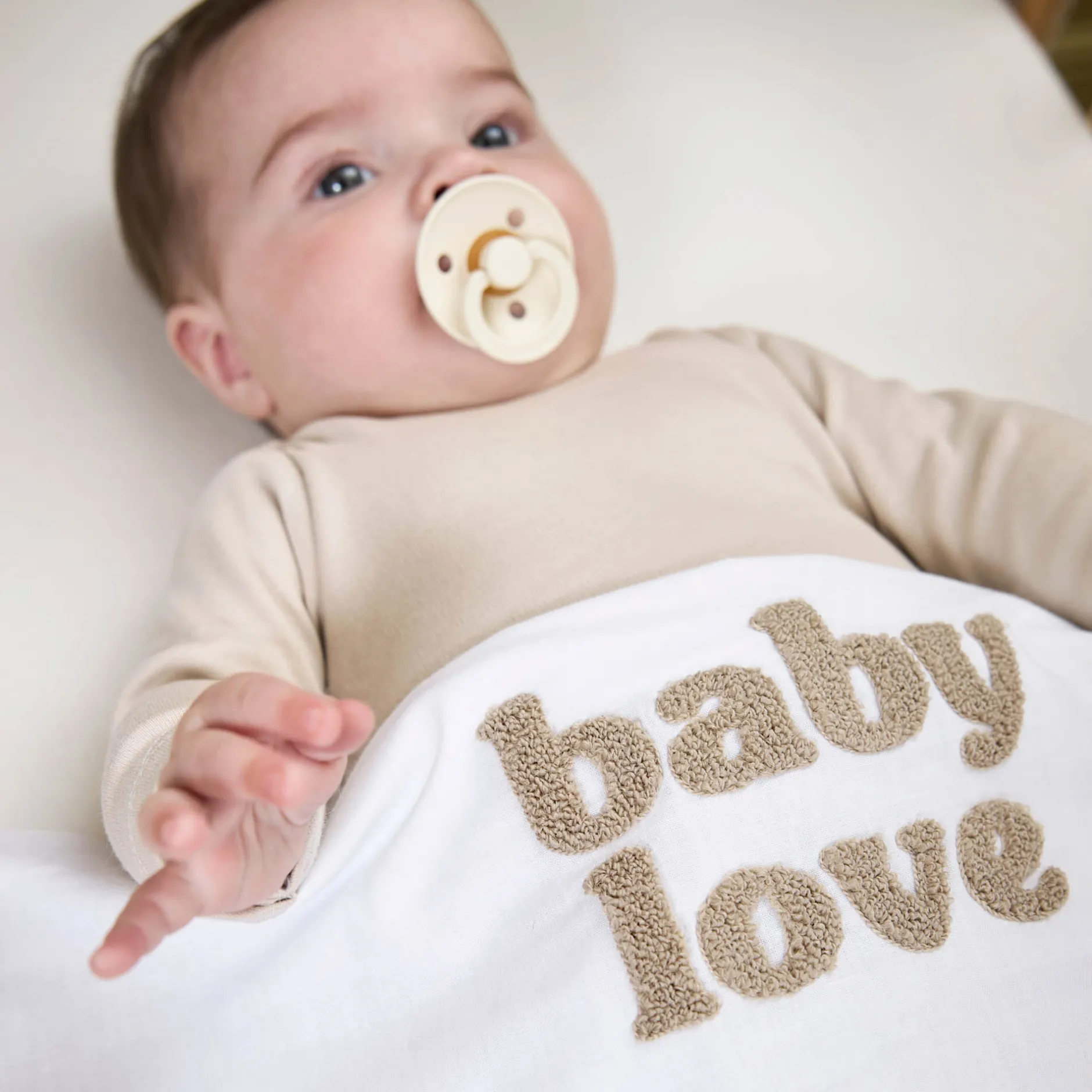 Lakens*Meyco wieg laken baby love wit