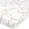 Hoeslakens*Meyco wieg/co-sleeper hoeslaken branches wit