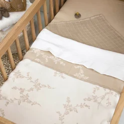 Dekens*Meyco wiegdeken branches beige