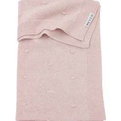 Dekens*Meyco wiegdeken knots roze
