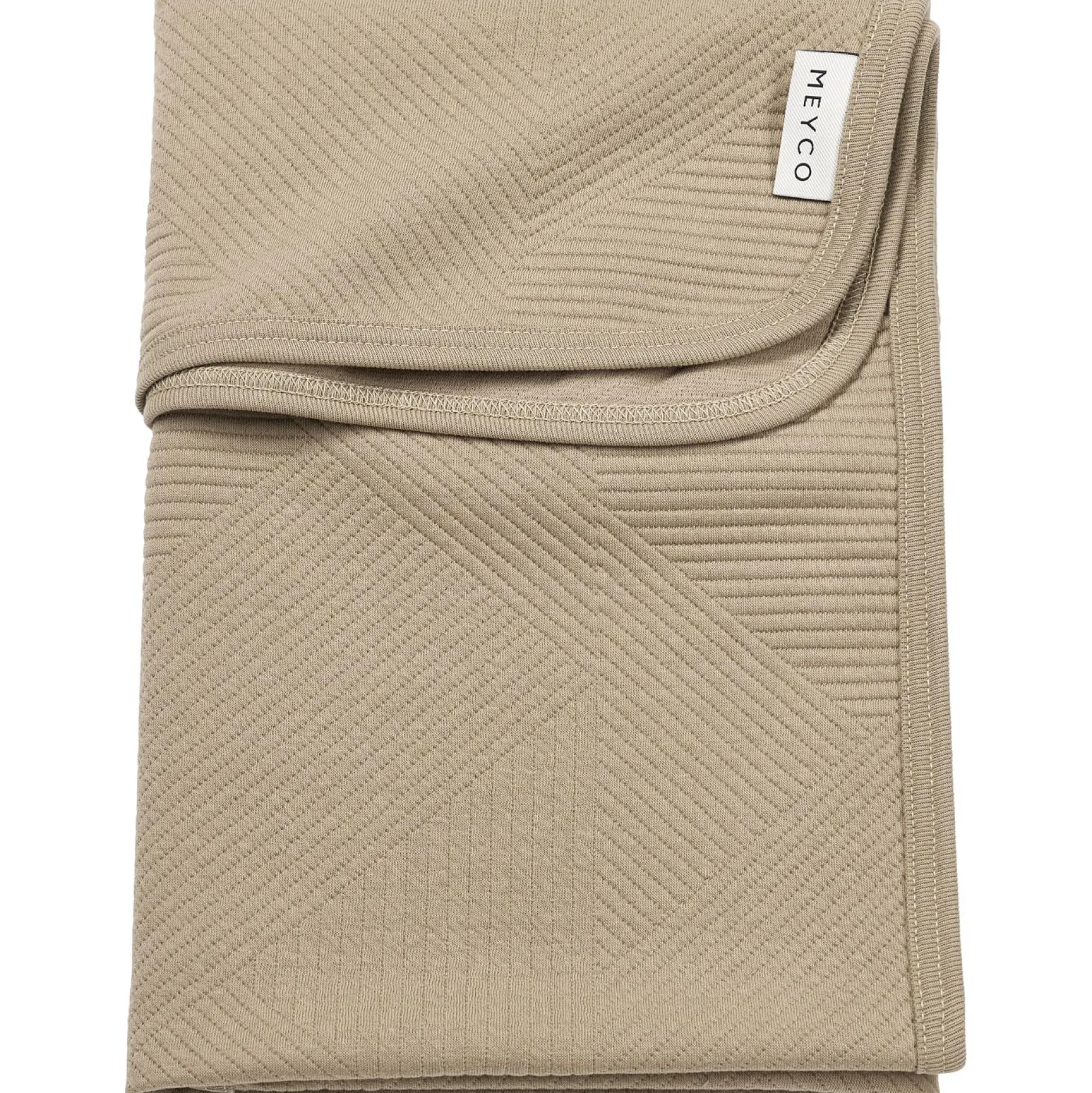 Dekens*Meyco wiegdeken pure taupe taupe