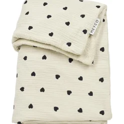 Dekens*Meyco wiegdeken sweet hearts beige