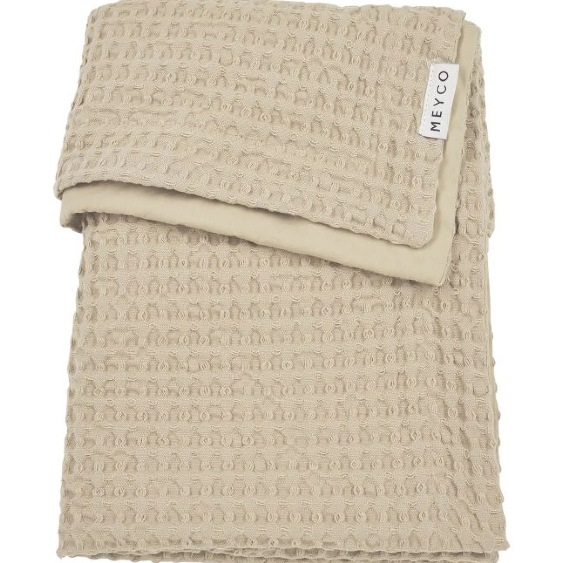 Dekens*Meyco wiegdeken wafel beige
